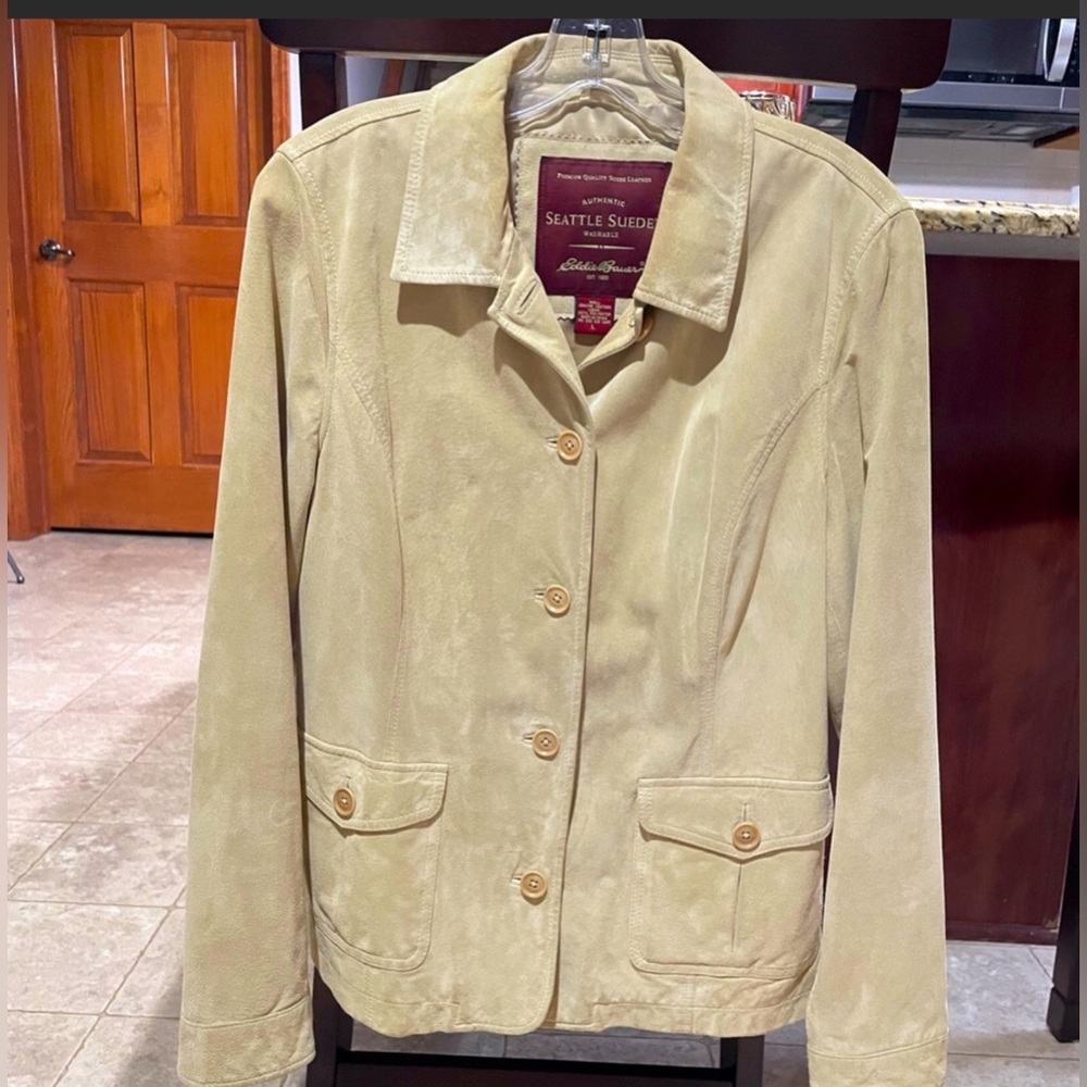 Eddie Bauer Seattle Suede Jacket Size Large